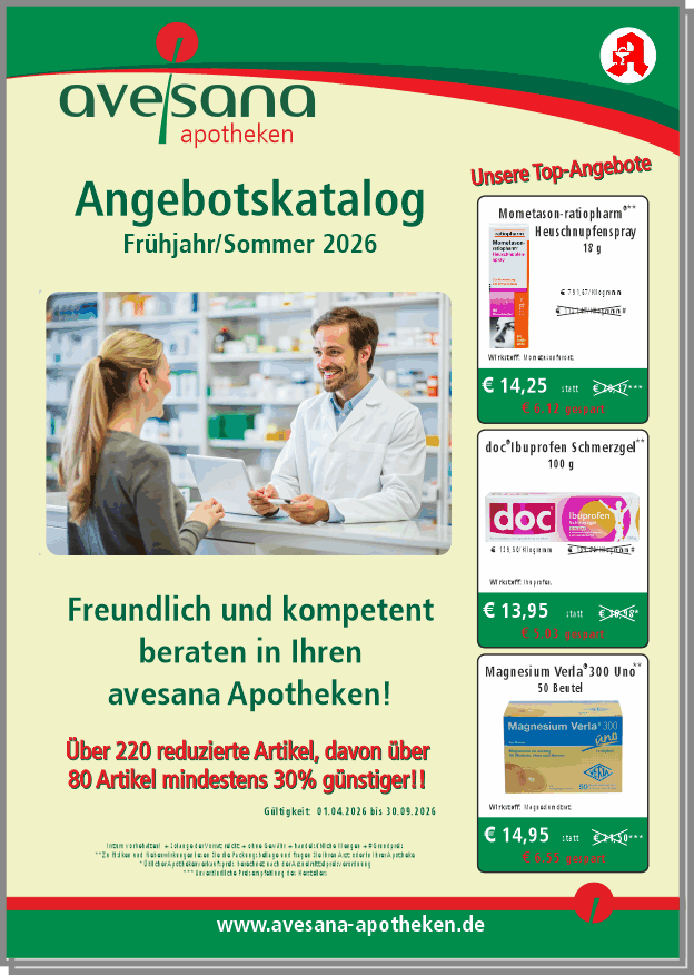avesana Angebotskatalog